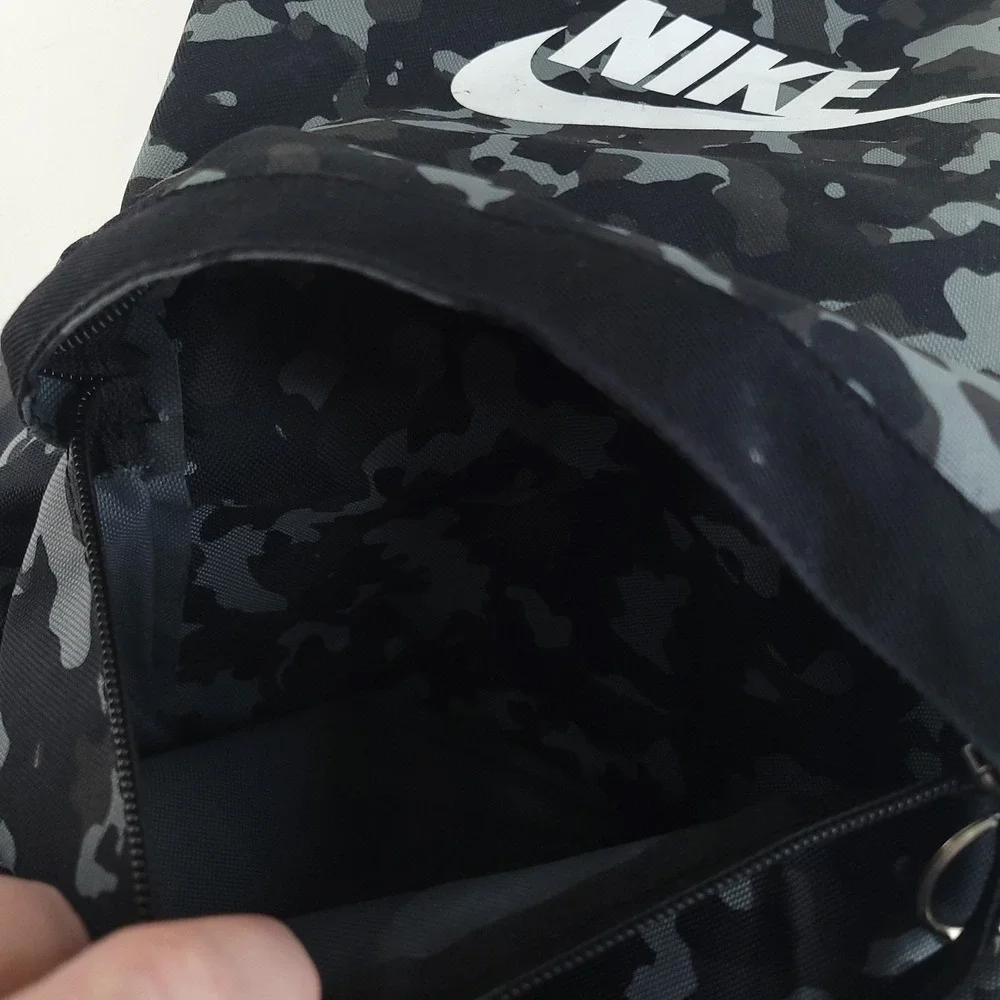 Nike Laptop Backpack 17x12x6 Holds 15 in Laptop Black Green Gray Camo CV0835 010